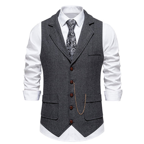 Herrer elegante fishtail vest Stilla