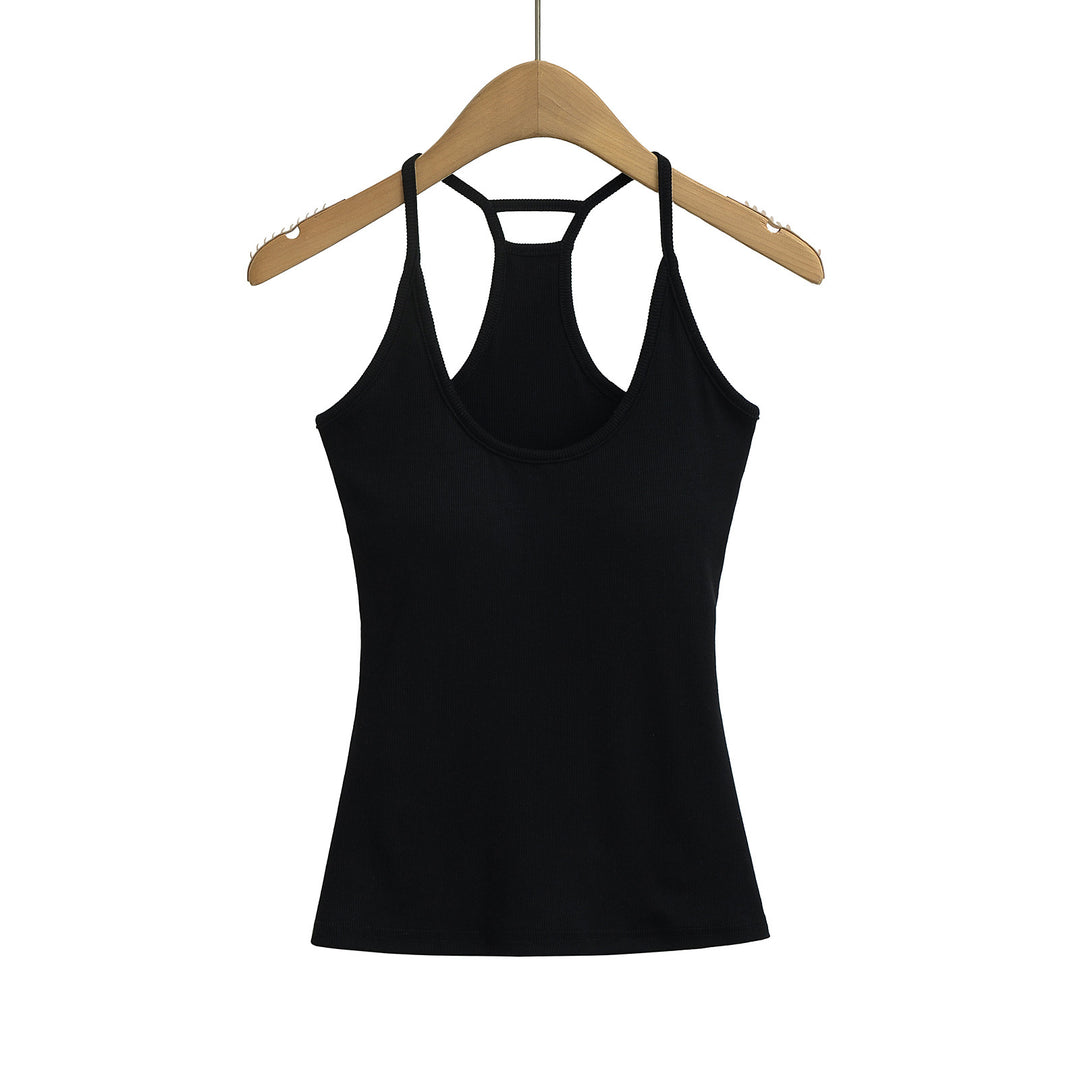 Dame sporty tanktop med racerback og åndbart bomuldsstof Stilla