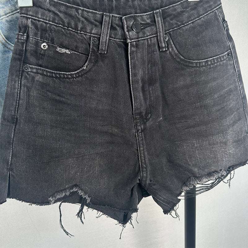 Dame slibede Vintage Jeansshorts Stilla