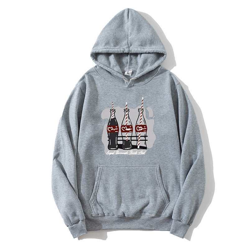 Dame hoodie med legende Coca-Cola flaske motiv Skovae