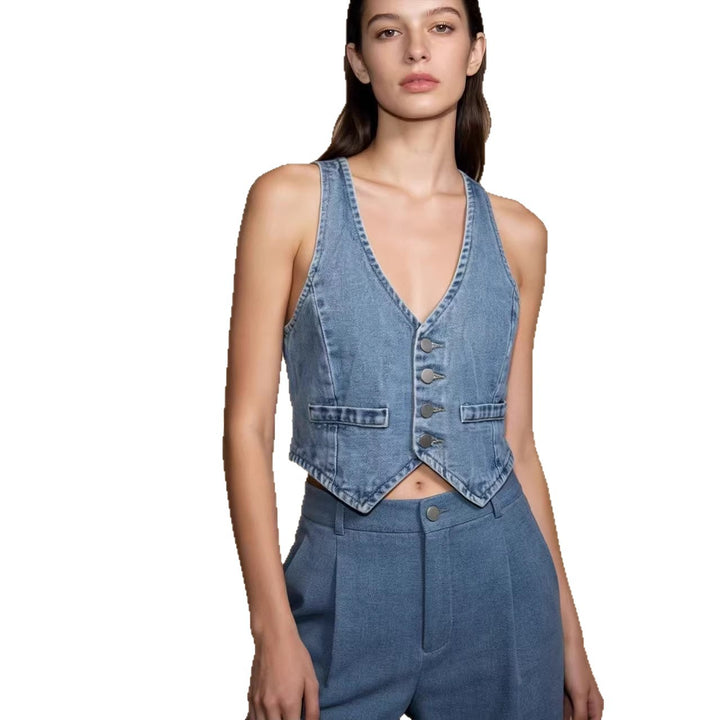 Damer Jeansvest Skovae