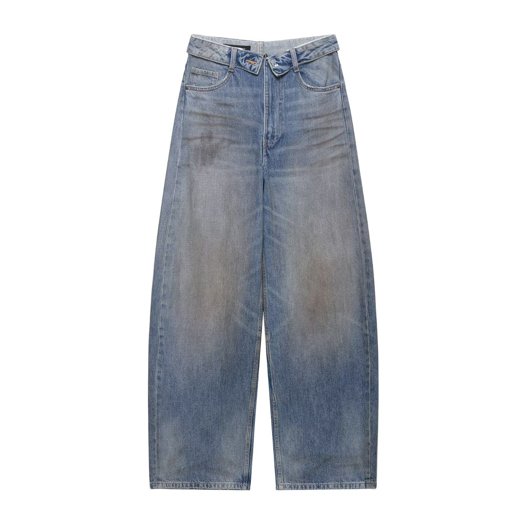 Dame Destroyed Jeans i afslappet Baggy-stil Skovae