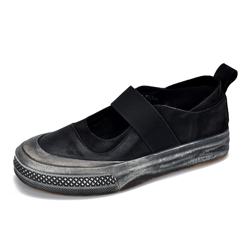 Dame Komfortabel Mokassin-Sneakers med elastisk rem og åndbar sål Stilla