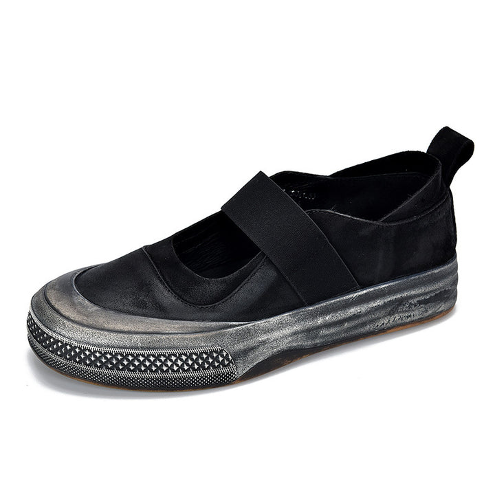 Dame Komfortabel Mokassin-Sneakers med elastisk rem og åndbar sål Stilla