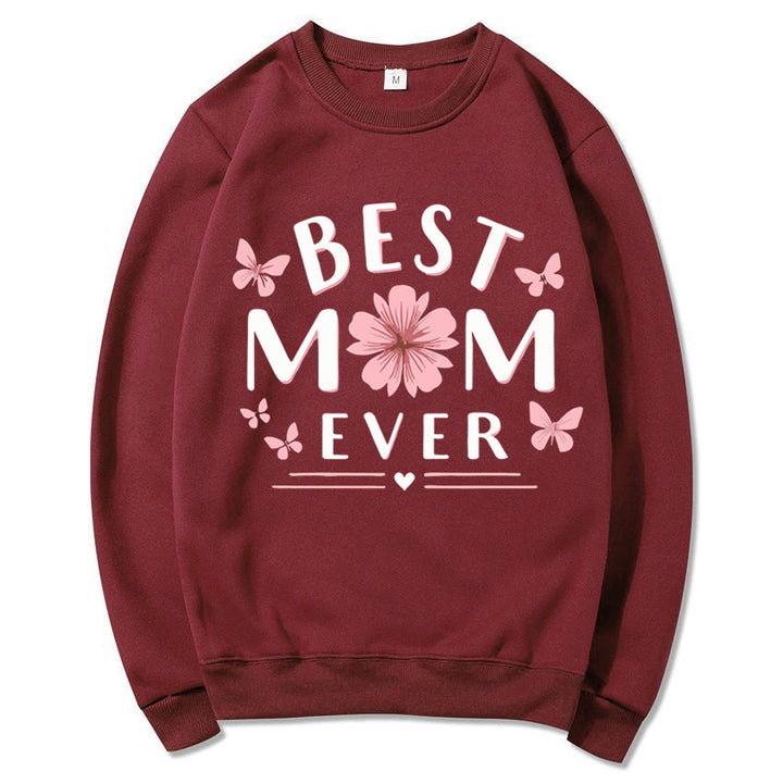 Kvinders sweatshirt med legende yndlingsudsagn og blomsterdesign Stilla