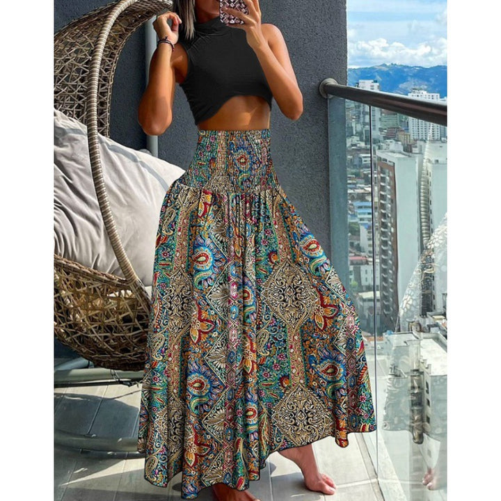 Kvinder Bohemian Maxi Skirt Stilla