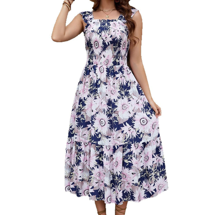 Dame Blomster Flæse Maxi Kjole Stilla