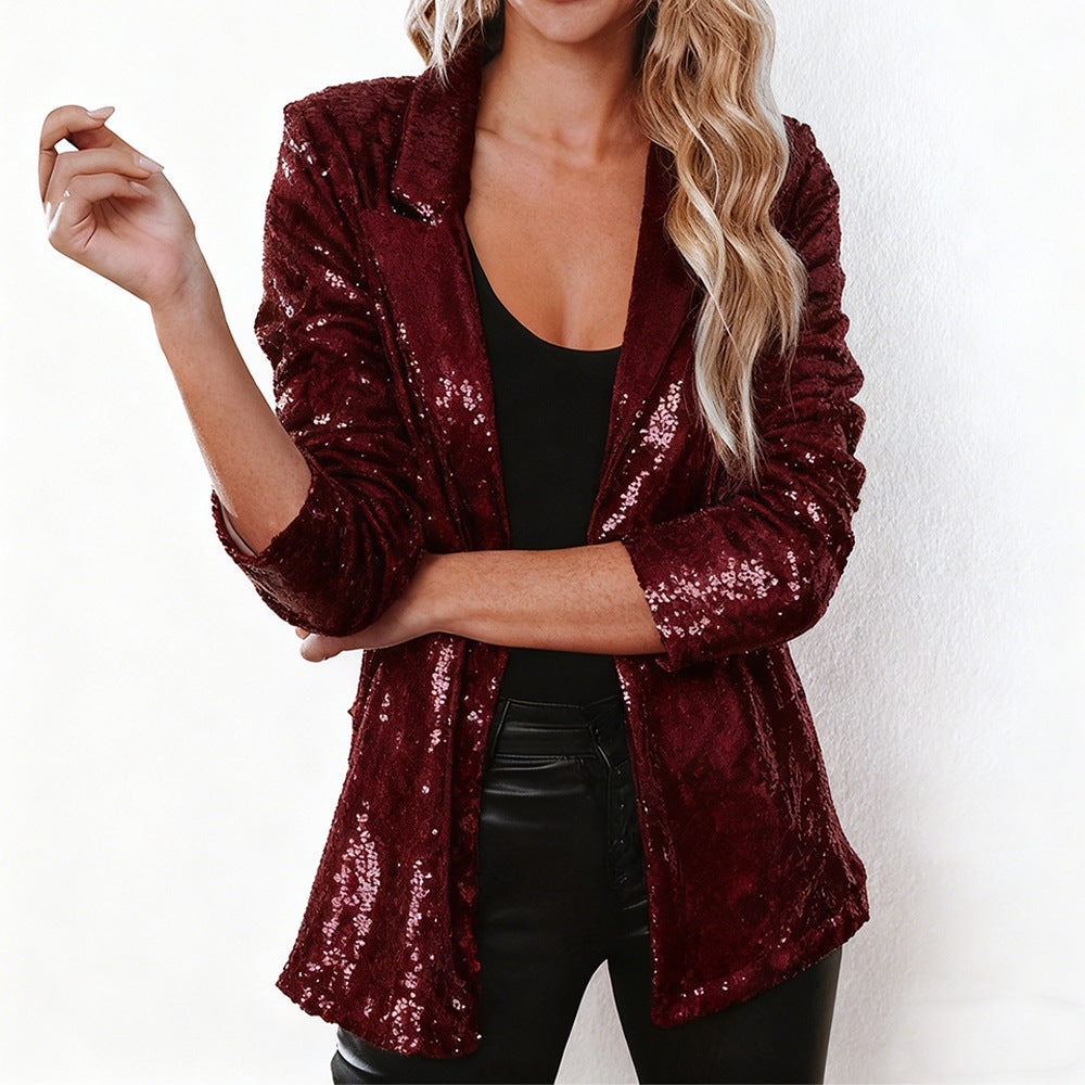 Kvinders Glitter Blazer Skovae