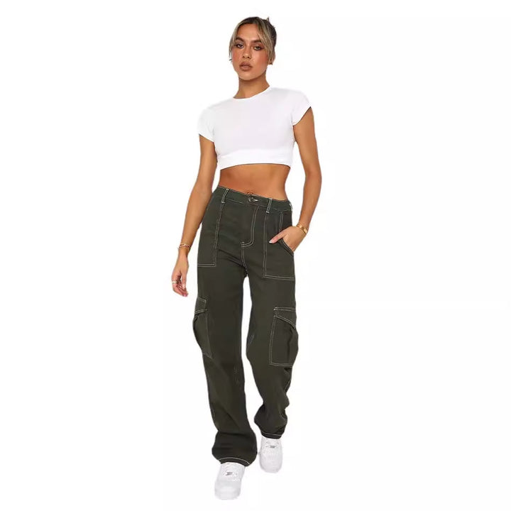 Dame afslappet oversized T-shirt med statement-tryk Stilla