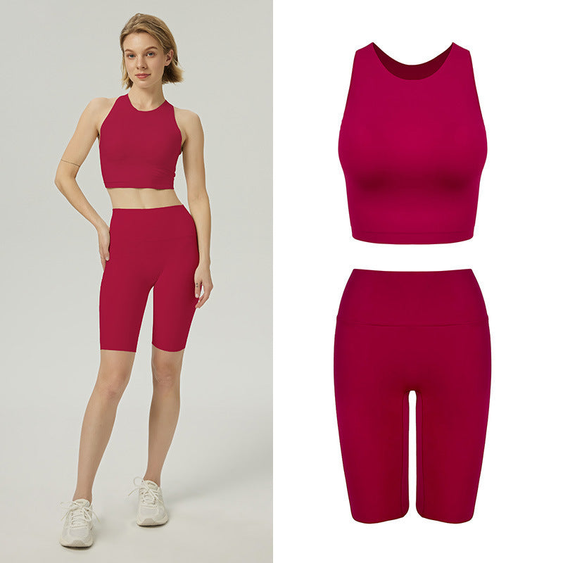 Dame Sporty Sæt med høj talje og racerback-design Stilla