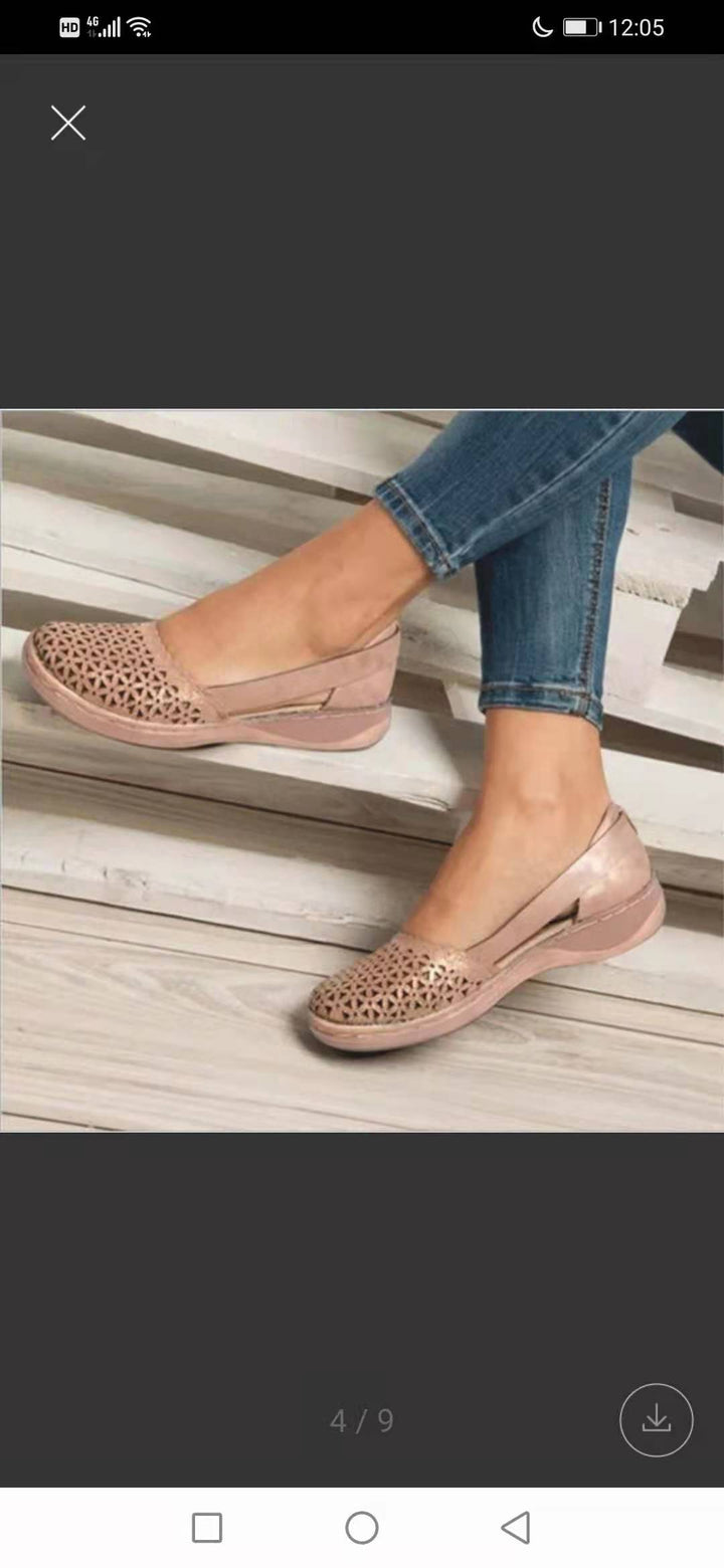Dame Komfortable Slip-On Sko med åndbart overmateriale og skridsikker sål Stilla
