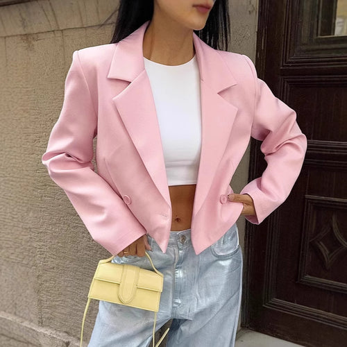 Dame Kort Blazer med afslappet snit og fashionable detaljer Stilla