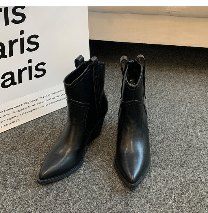 Dame mode Ankle Boots i elegant look med spids tå område Stilla