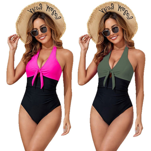 Dame Elegant One-Piece Swimsuit with Playful Knot Skovae