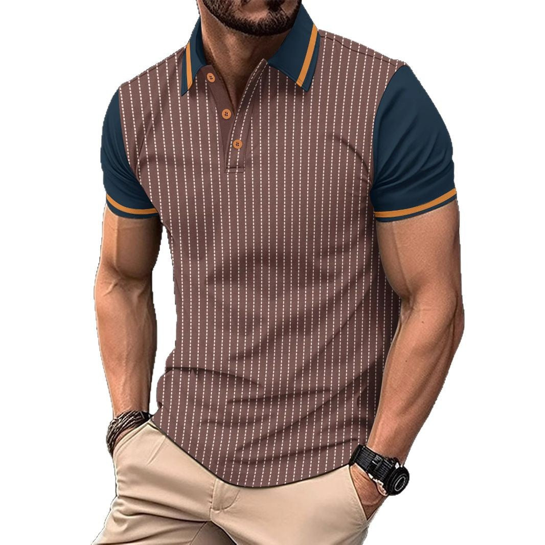 Herrer Sportligt Polo T-shirt Stilla