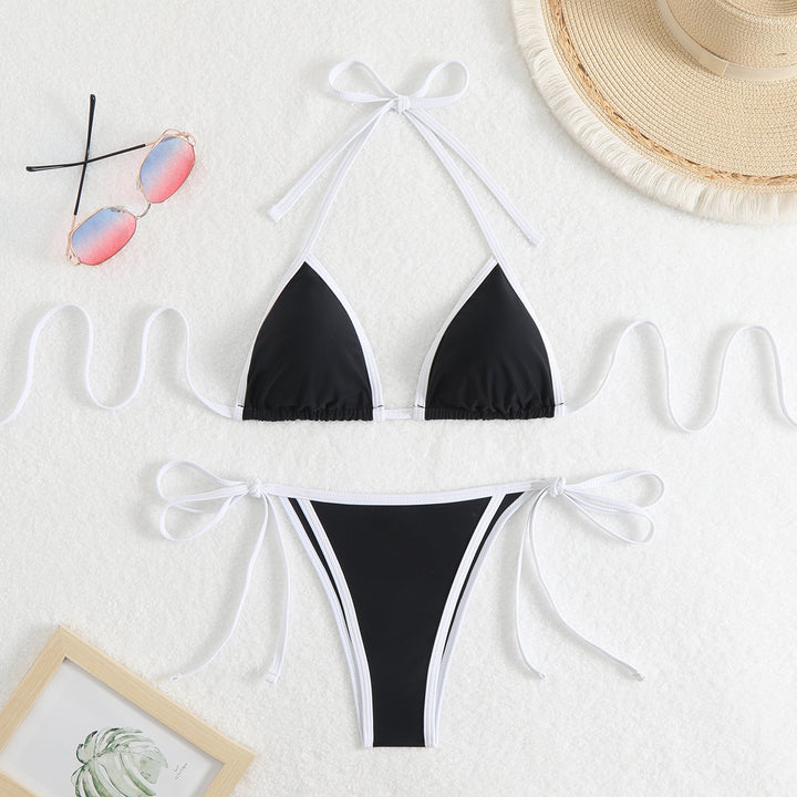 Dame Triangel-Bikini med justerbare stropper Skovae