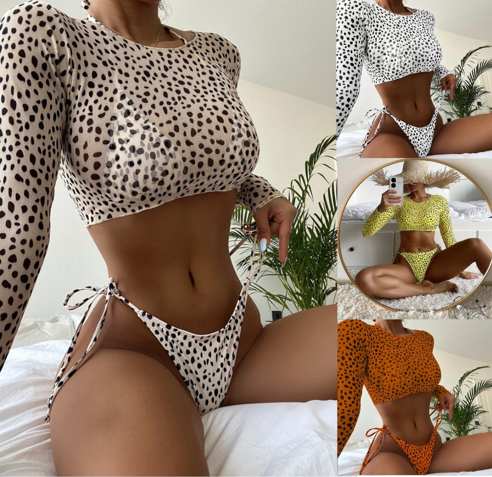 Dame modisch strikket bikini top og bund Skovae