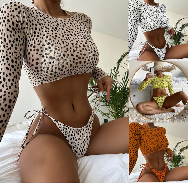 Dame modisch strikket bikini top og bund Skovae