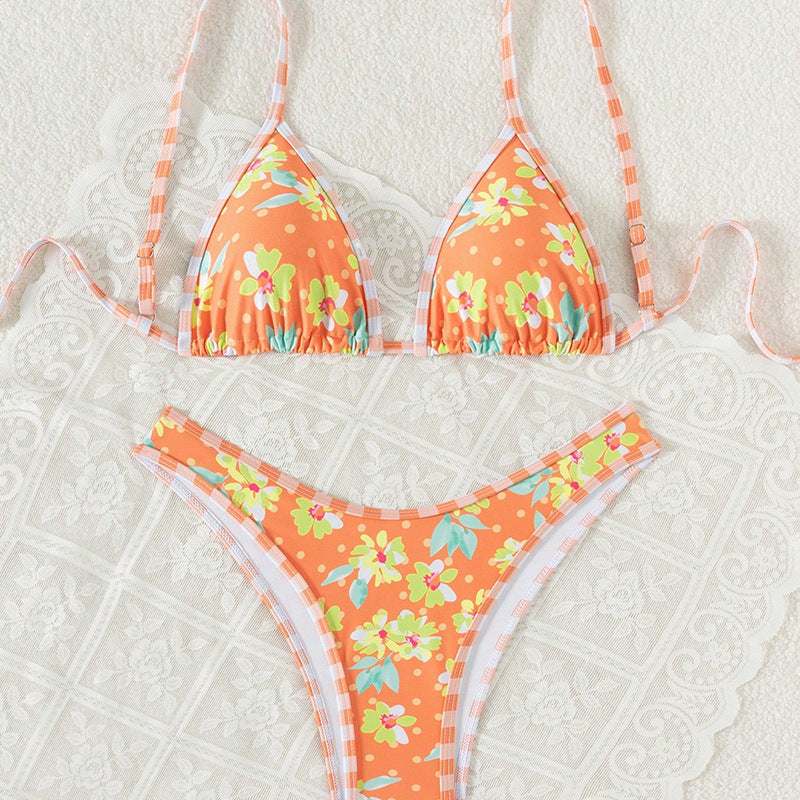Dame blomsterprint bikini-sæt Stilla