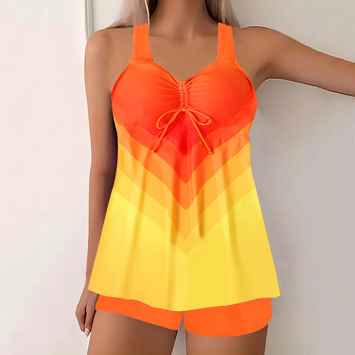 Dame Tankini-overdel med shorts Skovae