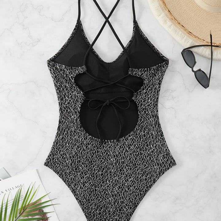 Dame One-Piece Badedragt med raffineret krydsbærer-design Skovae