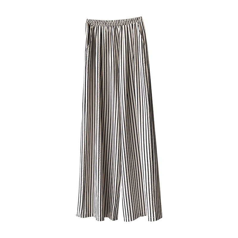 Dame bredskåret Culotte-bukser med elastisk talje og folder detaljer Stilla