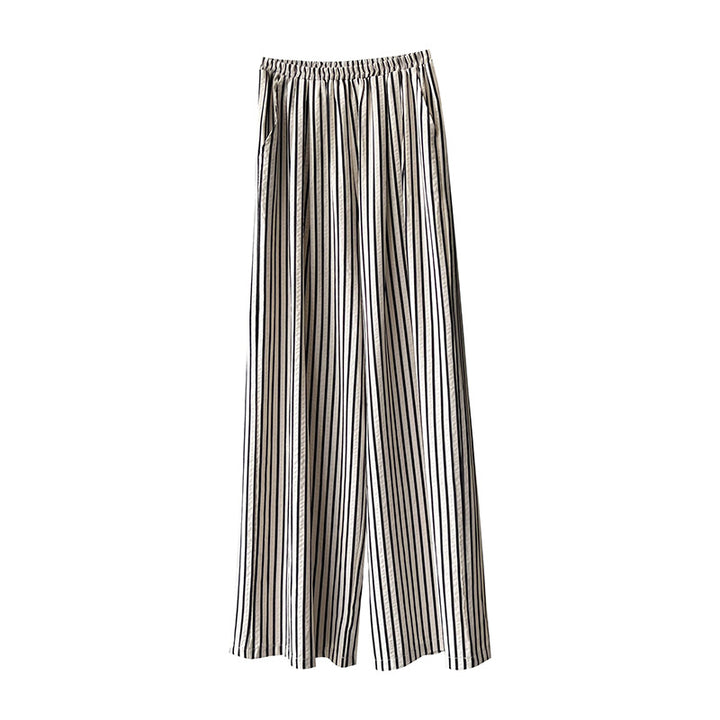 Dame bredskåret Culotte-bukser med elastisk talje og folder detaljer Stilla