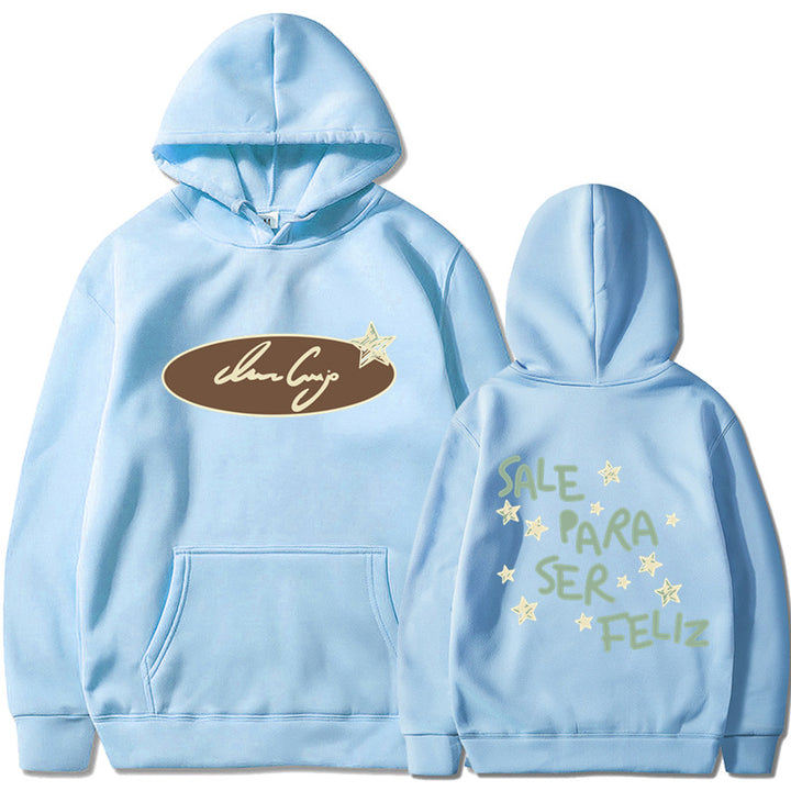 Kvinders hoodie sweatshirt med kreativ skrifttype og iøjnefaldende design Skovae