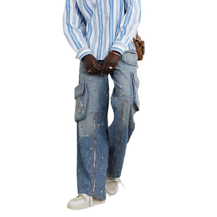 Dame Cargo-Jeans med innovativt design og funktionelle lommer Stilla