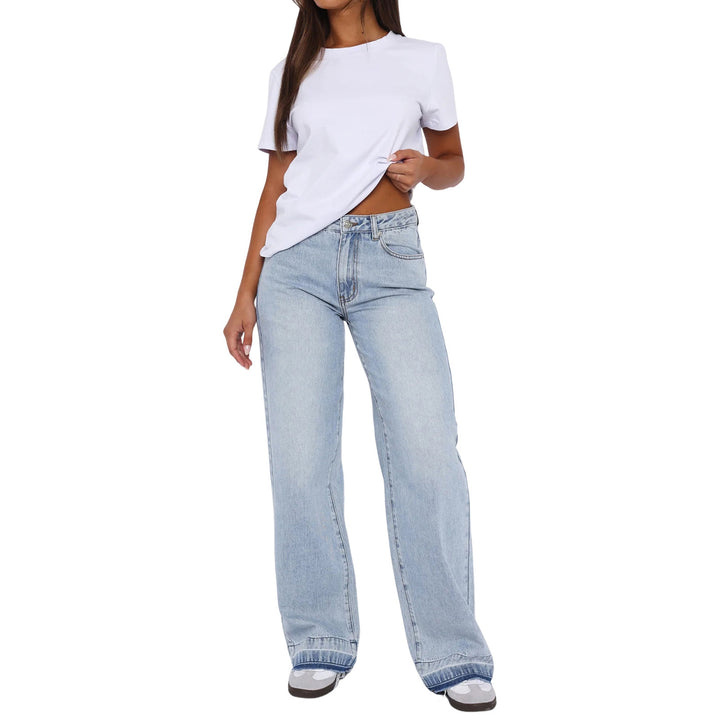 Dame Løstskårne High-Waist Jeans med modent såvel som behageligt Stretch Stilla