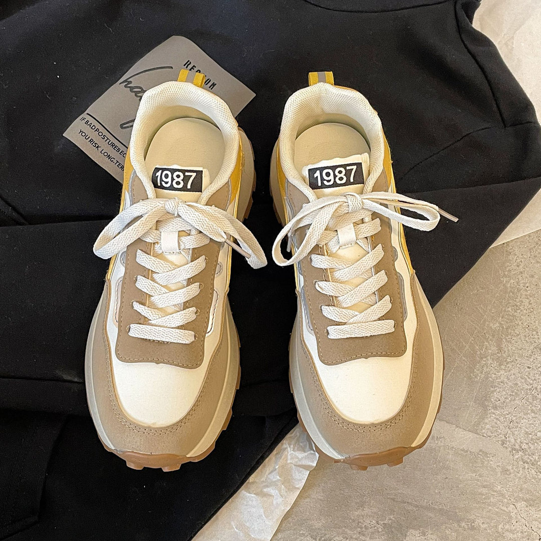 Dame Chunky Sneakers med robust profilsål og åndbar konstruktion Stilla