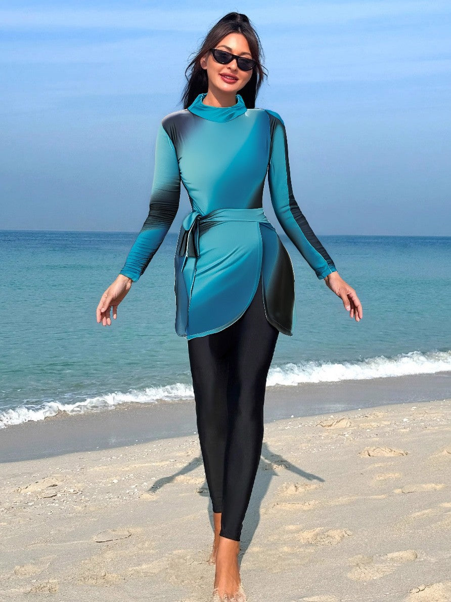 Dame Sporty Rashguard med Wrap Skirt Skovae
