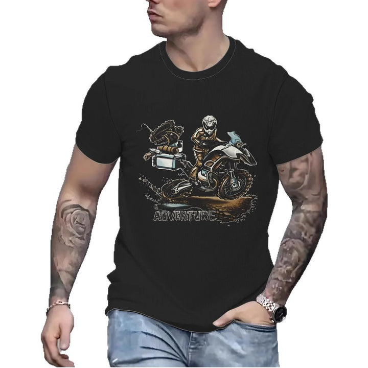 Herre T-shirt med eksklusivt eventyrmotiv og kvalitets bomuldsblanding Stilla