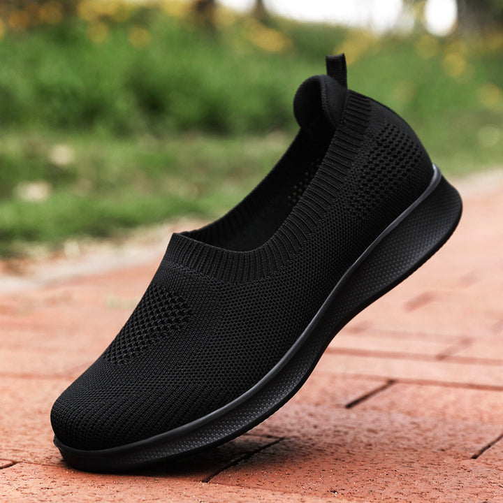 Damer nan nahtløs Slip-On komfortsko med elastisk mesh-overdel og fjederlet EVA-sål Skovae