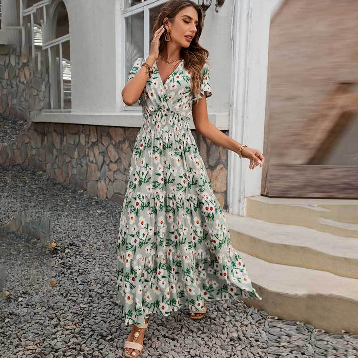 Dame Bohemian Trappe Maxi Kjole Stilla 1751507307