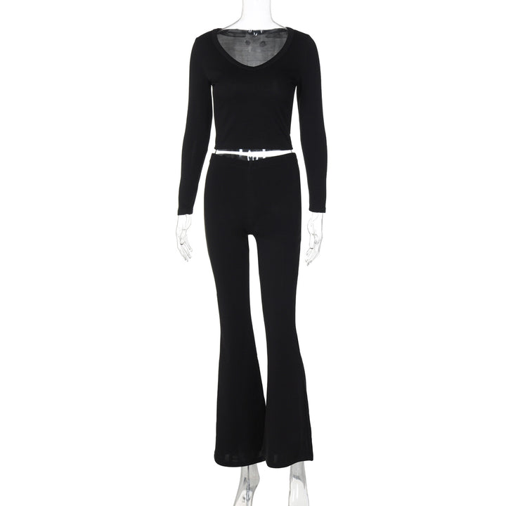 Dame mode jumpsuit med afslappet snit og blød materiale Skovae