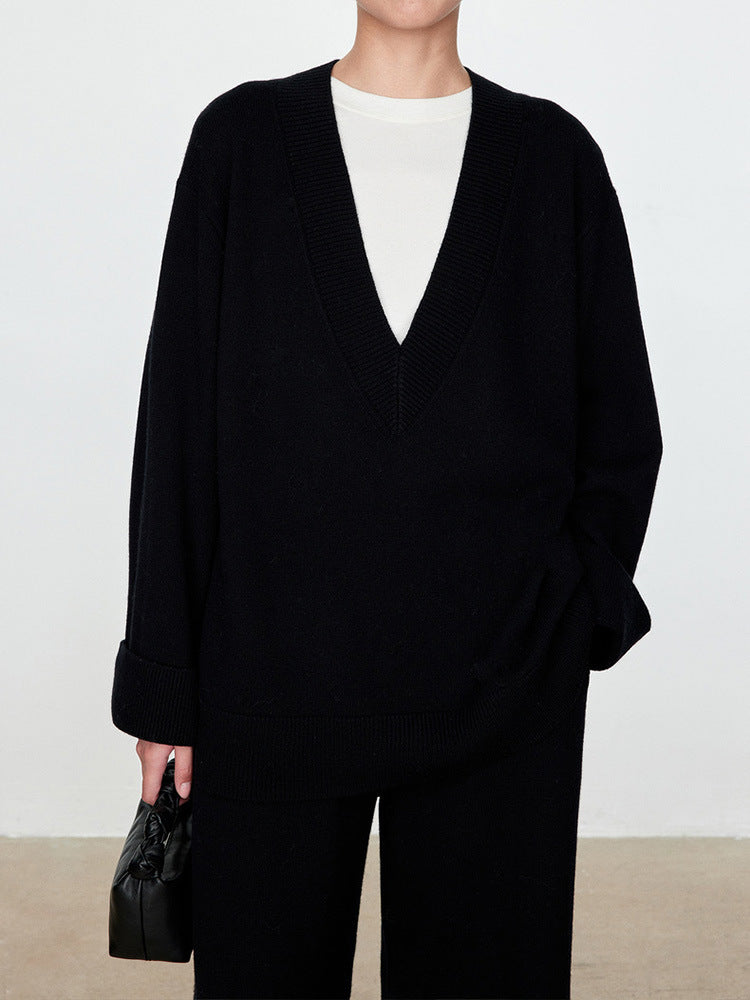 Dame Oversized Pullover lavet af blød uld Stilla