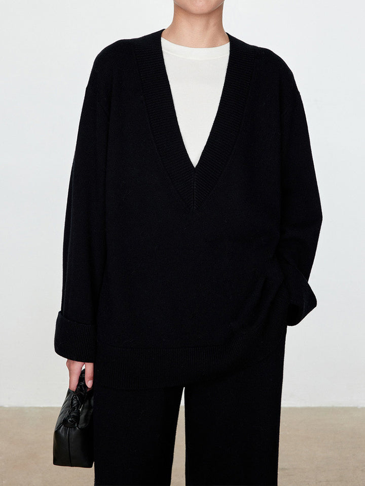 Dame Oversized Pullover lavet af blød uld Stilla