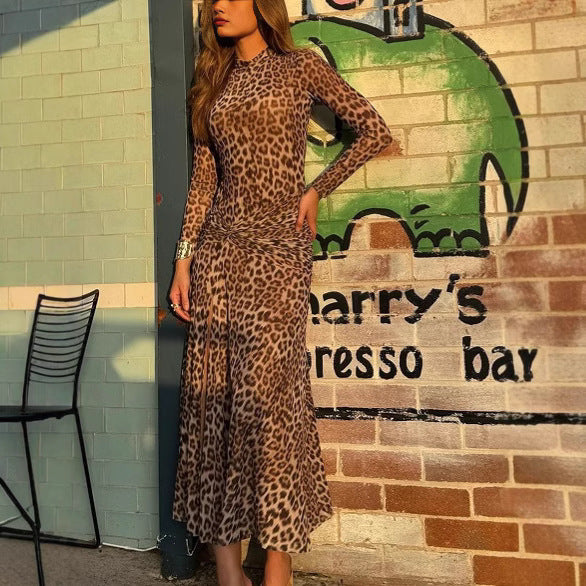 Femme Chic Langærmet Maxi Kjole Stilla