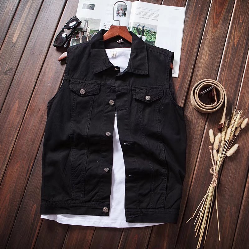 Kvinders afslappede denim vest med praktiske lommer og stilfuldt design Stilla