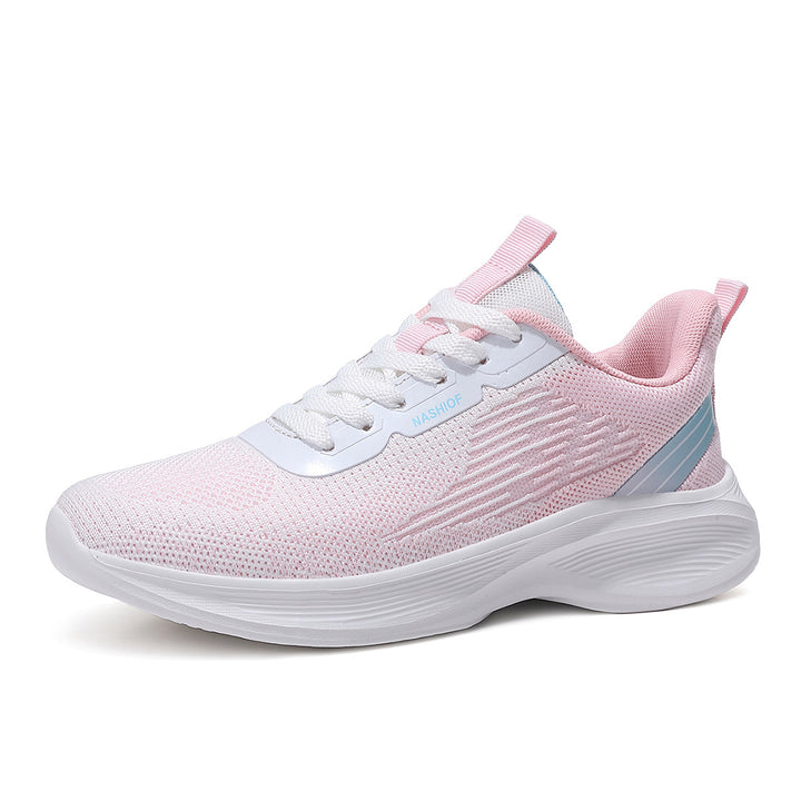 Dame nan federlette strik-gang-sneakers med anatomisk rullebund og ultra blød komfort indersål Skovae