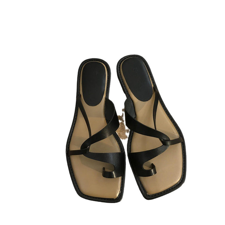 Dame elegante krydsrem slide sandaler Stilla