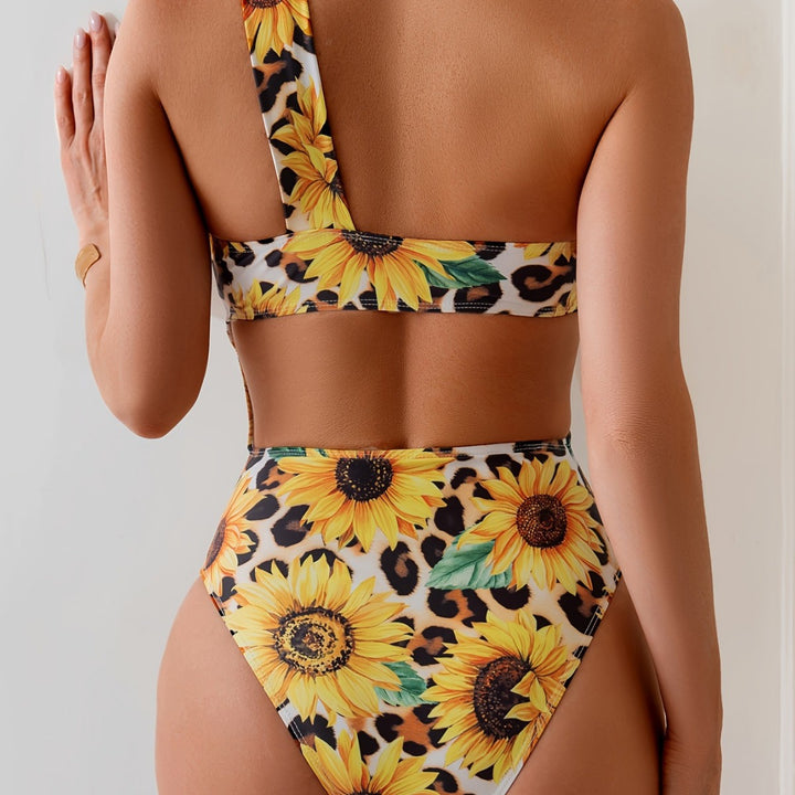 Damer Ensidet Badedragt med floral og animalistisk design Stilla