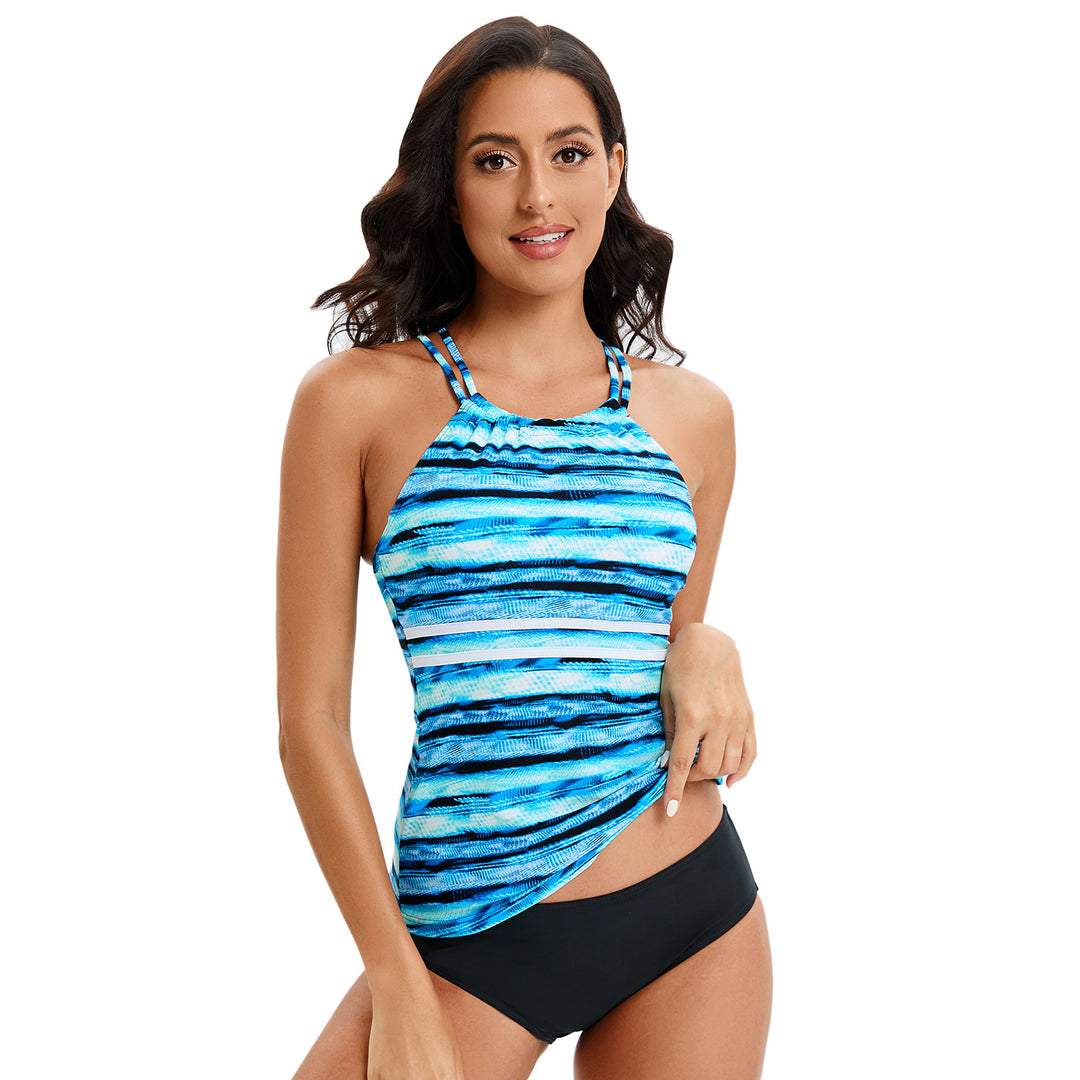Dame Tankini-sæt med sporty top og flatterende pasform Stilla