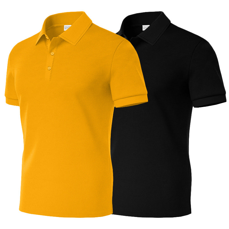 Herrer poloshirt med struktureret stof og klassisk krave Stilla