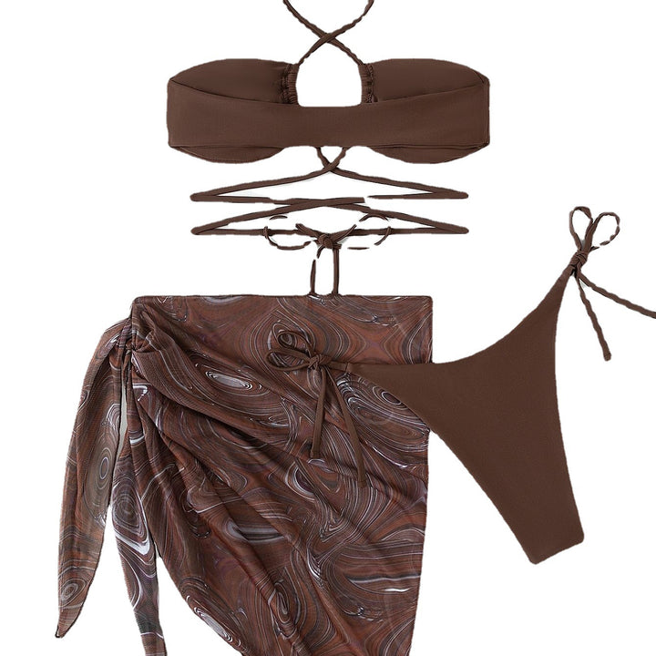 Dame Triangel-Bikini med raffineret vikledesign Skovae