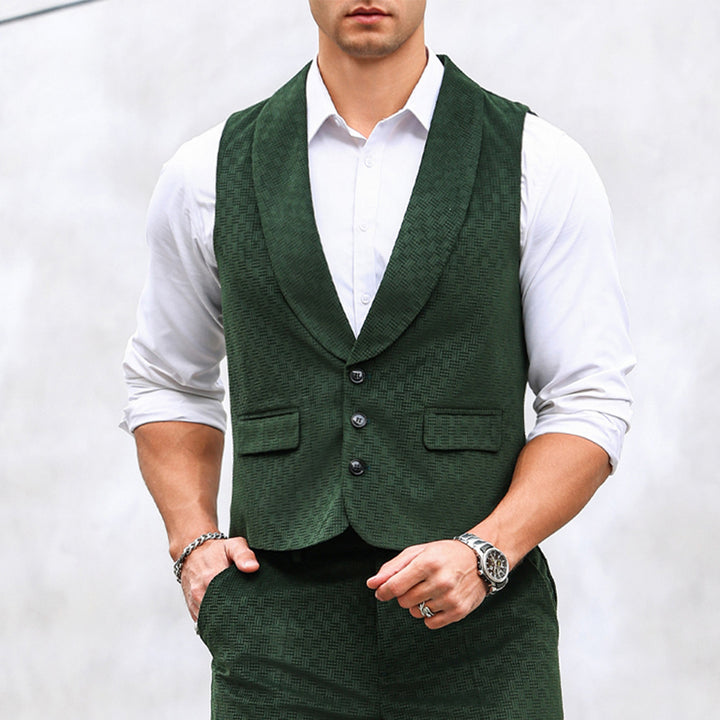 Herrer elegant struktureret vest Stilla