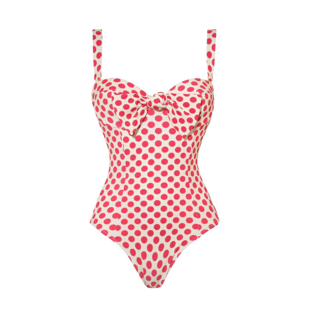 Dame bikiniset med bandeau-overdel og flæse-shorts Skovae