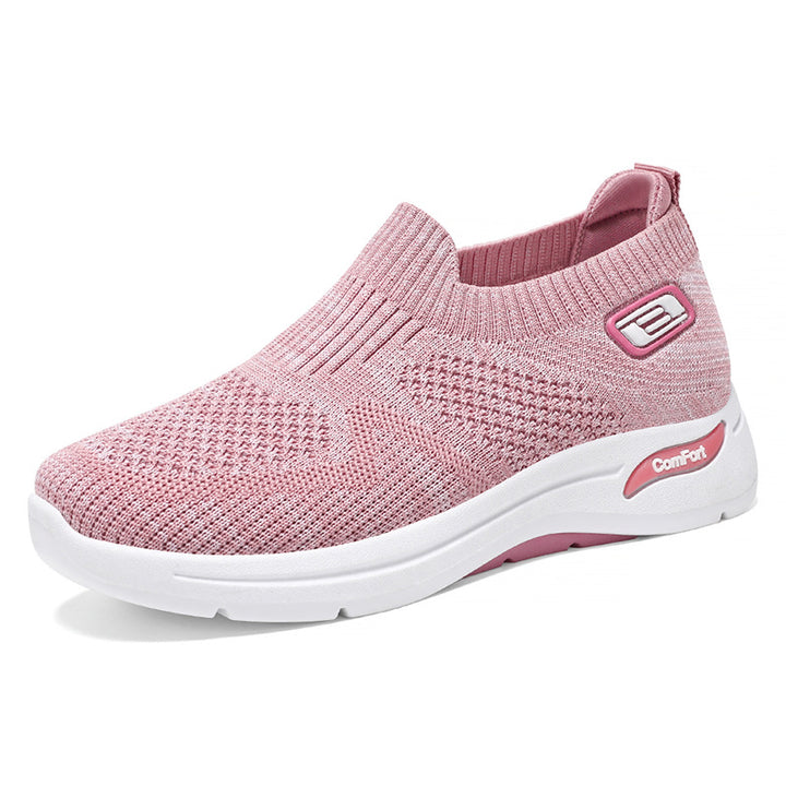 Dame Behagelige Sneakers med elastisk strikkedesign og åndbar overmaterialestruktur Stilla
