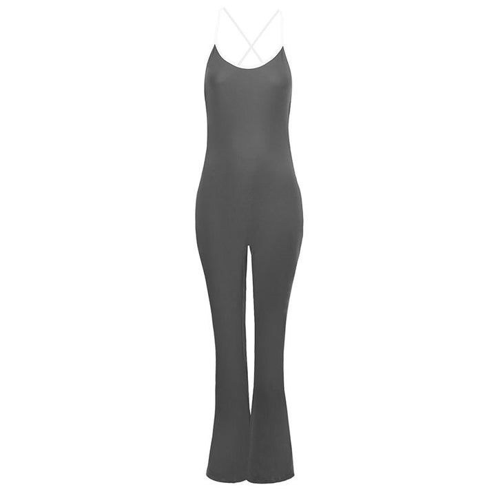 Dame jumpsuit med spaghetti stropper Skovae